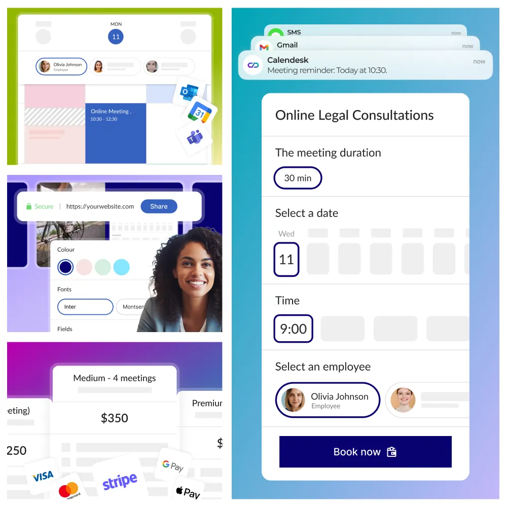 Calendesk Online Booking System - Each case management is made easier with Calendesk.