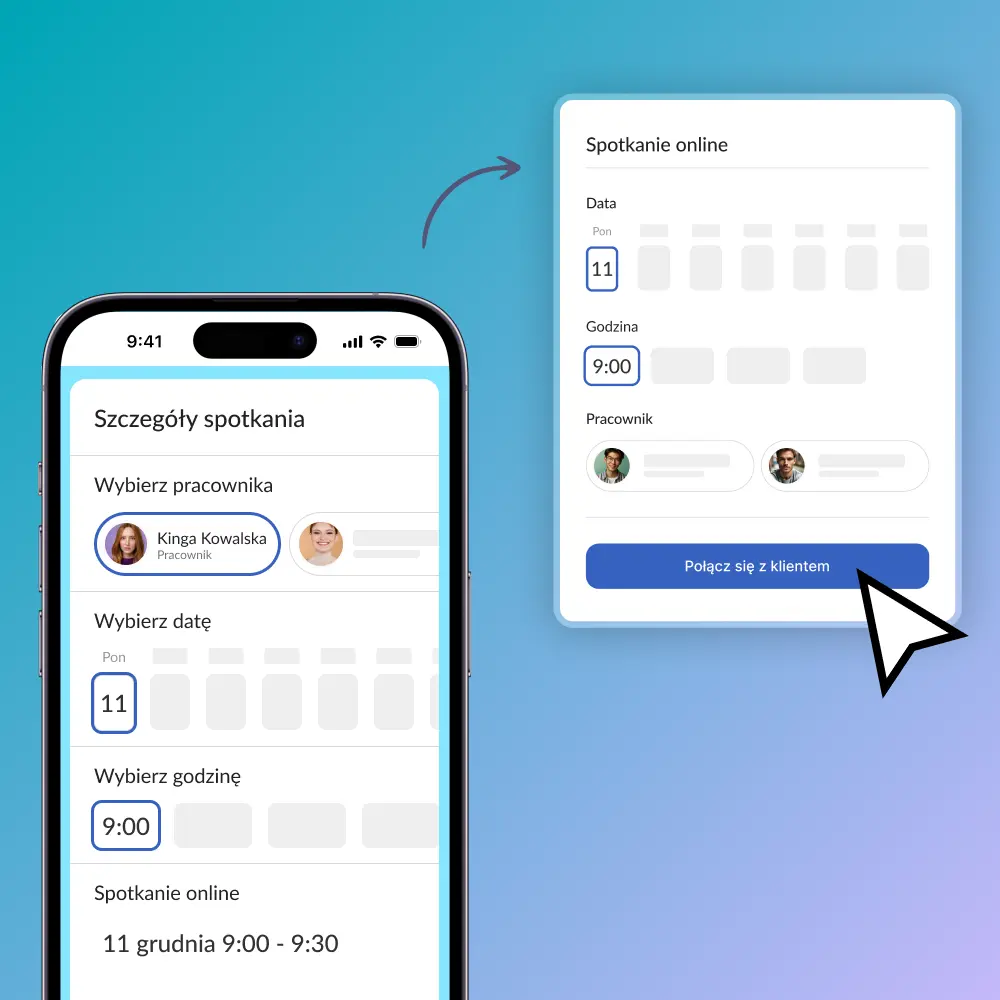Umawiaj wizyty i blokuj terminy z telefonu