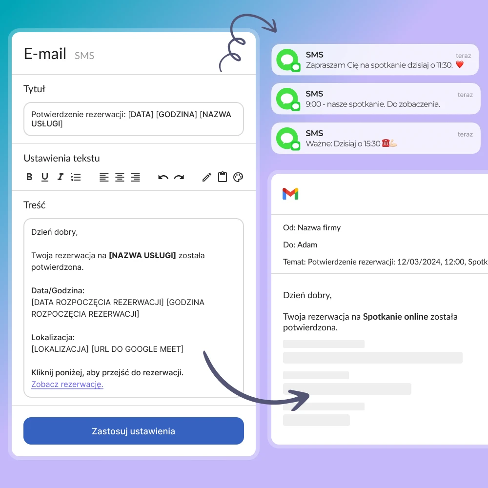 Zapomnij o przypominaniu o terminach zajęć